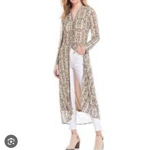 NWT Reba Python Multi Dress Gray Black